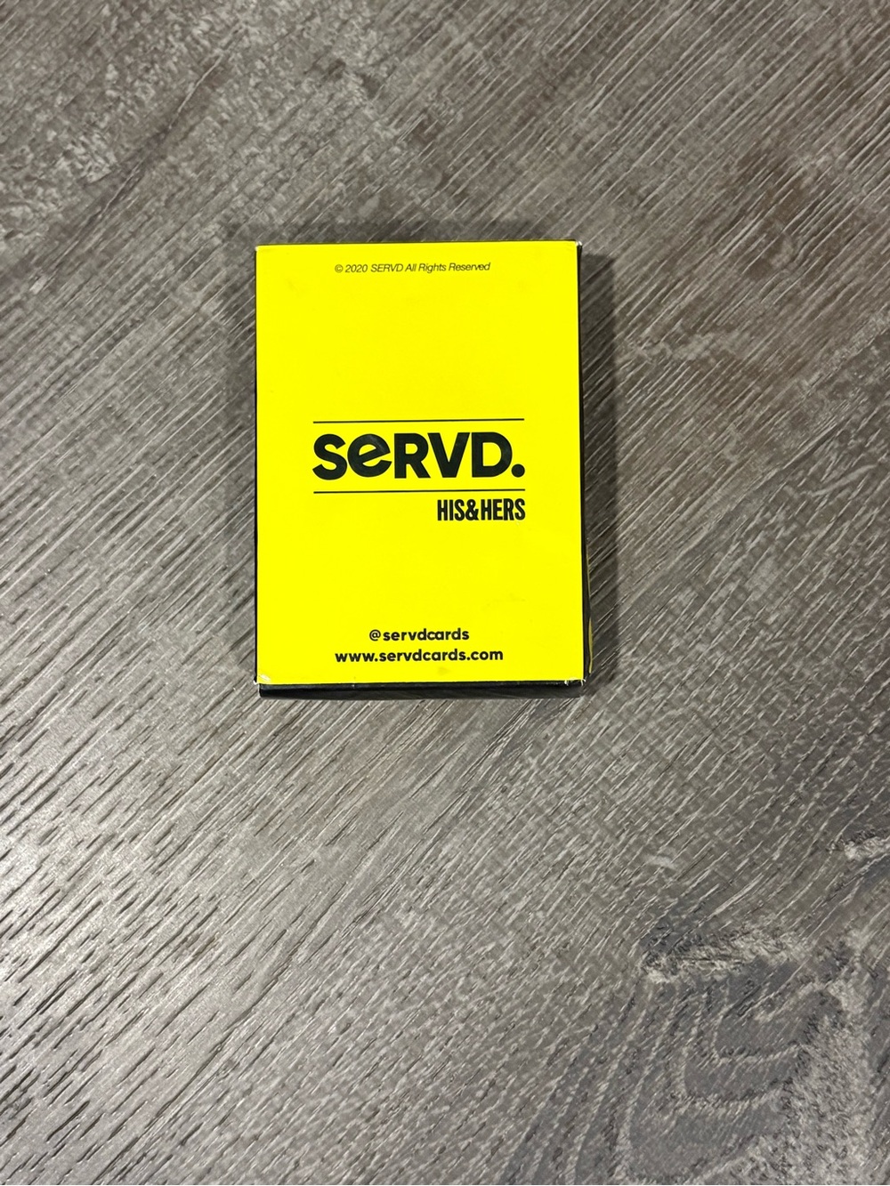 SERVD. His & Hers Humor Card Game, Complete Game, Ages 17+ (2022)